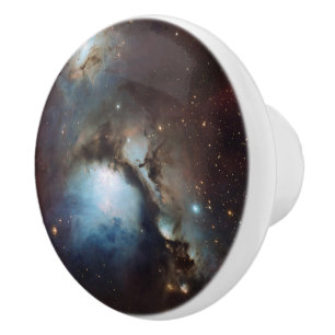 Nebula Orion Astronomisch blau-braune beige Sterne Keramikknauf
