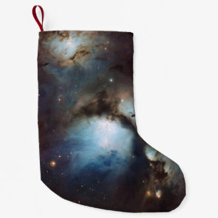Nebula Orion Astronomisch blau-braune beige Sterne Kleiner Weihnachtsstrumpf
