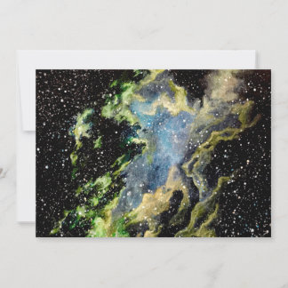 Nebula Painting Grußkarte Karte