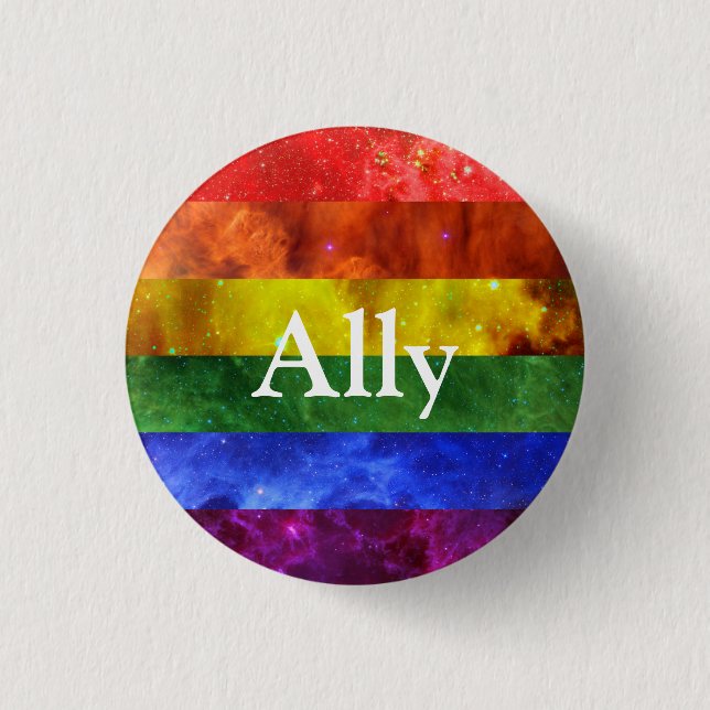 Nebula Pride Badge Ally Button (Vorderseite)