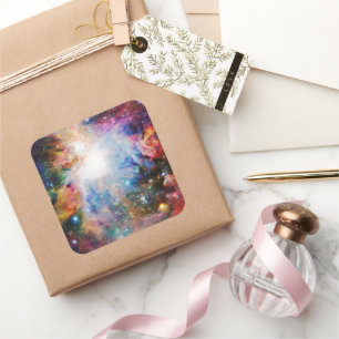 Nebula Quadratischer Aufkleber