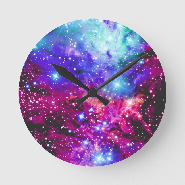 Nebula Runde Wanduhr (Vorderseite)