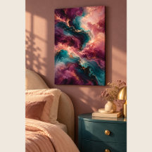 Nebula Seide Canvasdruck