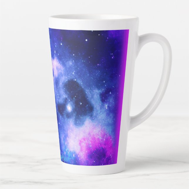 "Nebula Stars" - Eine Atemberaubende digitale Kuns Milchtasse (Rechts)