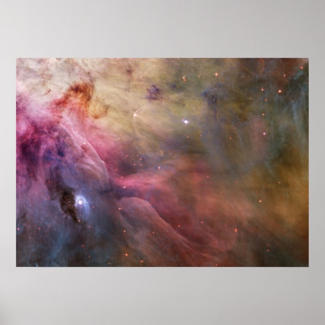 Nebula stars Orion galaxy hipster geek space scien Poster (Vorne)