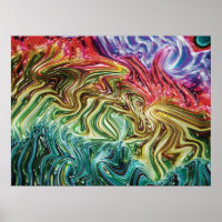 Nebula - Swirbelnde Imitate 3d Metallischer Regenb