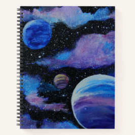 Nebula und Planeten Weltraum Notizbuch