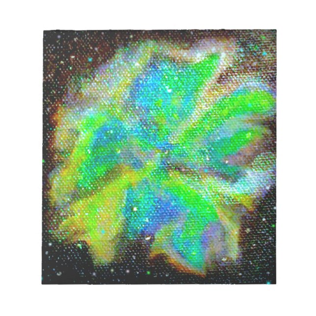 Nebula und Stardust kosmische Raumszene Notizblock (Vorderseite)