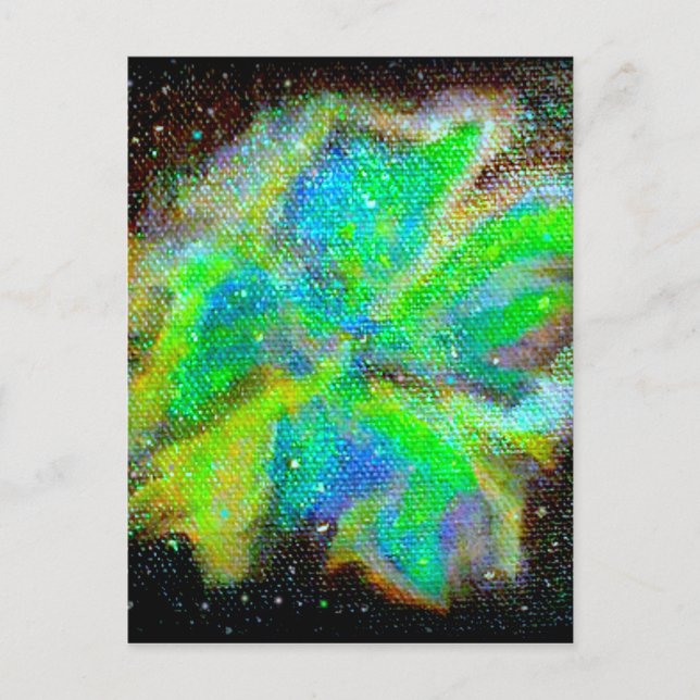 Nebula und Stardust kosmische Raumszene Postkarte (Vorderseite)