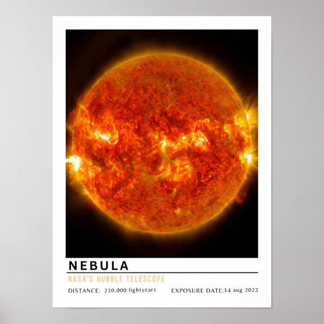 Nebula Weltraum Bildung Poster (Vorne)