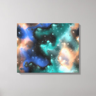 Nebulae fractale 2 toile enrobée