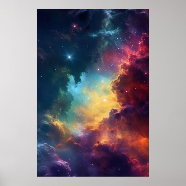 Nebulae Overture: Planetäre Tapestry Poster (Vorne)