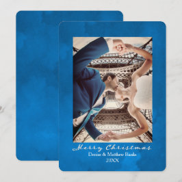 Nebulas Blue Elegante Weihnachtskarte Einladung