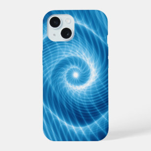 Nébuleuse spirale cosmique bleue et blanche