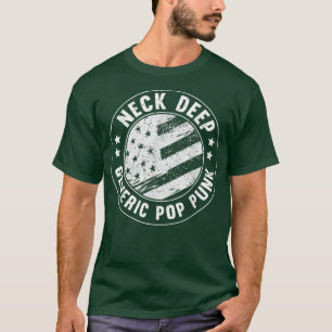 Neck Deep Generic Pop Punk USA Flag Zitat T-Shirt