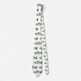 Neck Tie - Aquarellfarben Serie: Forellen/Lachs Krawatte