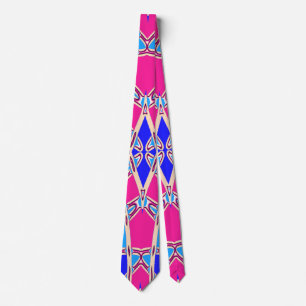 Neck Tie, ein mehrfarbiges Stoffmuster-Design Krawatte