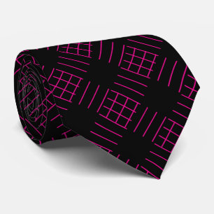 Neck Tie magenta Sticks diagonal Krawatte
