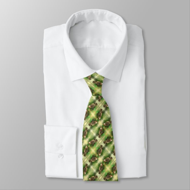 Neck Tie mit Little Sparrow Krawatte (Gebunden)