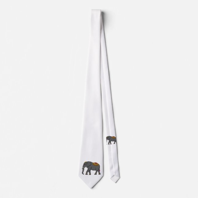 Neck Tie Thai Elefantenmuster Krawatte (Vorderseite)