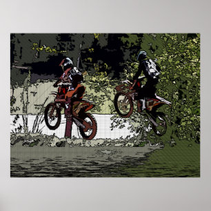 Neck und Neck - Motocross Racers Poster
