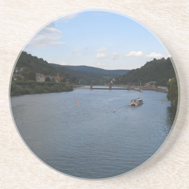 Neckar Sandstein Untersetzer (Vorne)