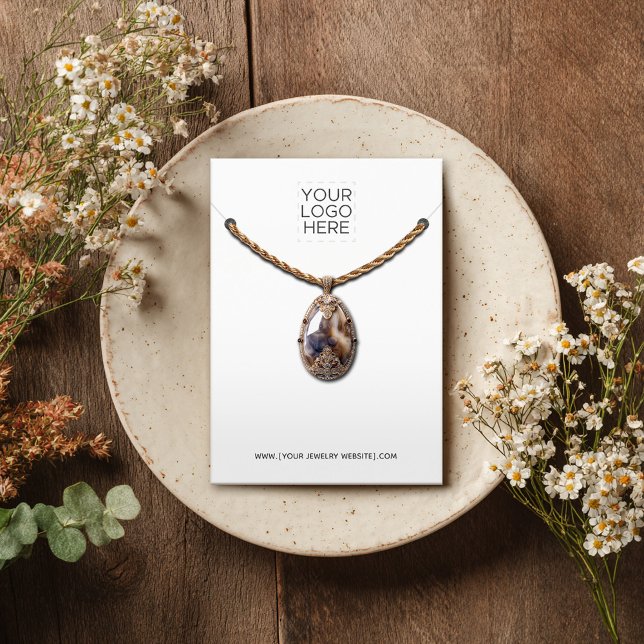 Necklace Add your Logo Juwelier Display Card (Von Creator hochgeladen)