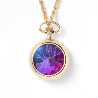 Necklace clock armbanduhr