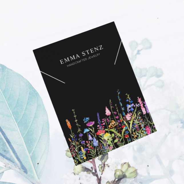 Necklace Display Card ・ Farbige Wildblumen Logo (Von Creator hochgeladen)
