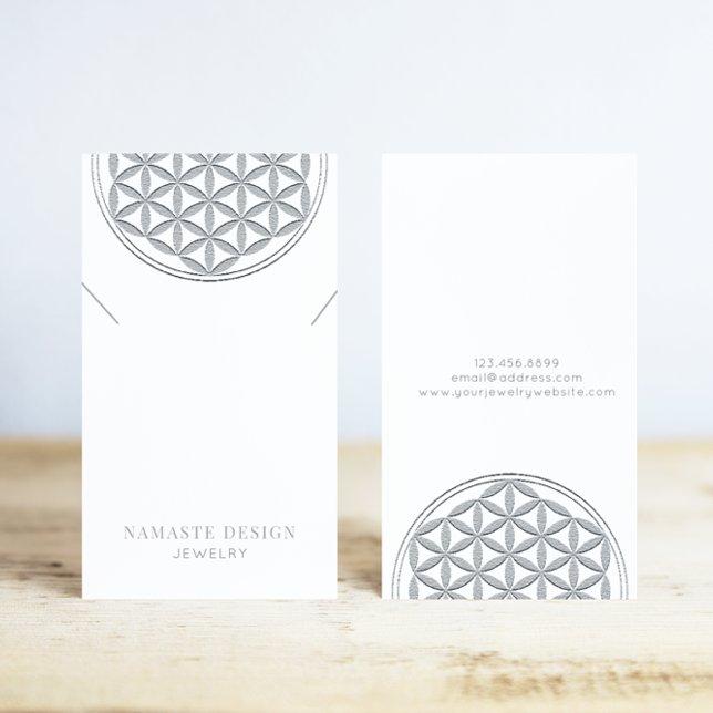 Necklace Display Card ・ Silver Blume des Lebens Visitenkarte (Von Creator hochgeladen)