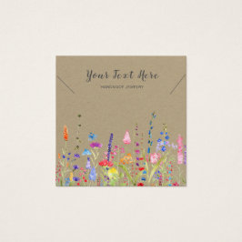 Necklace Display Card ・ Watercolor Wilde Blume