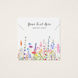 Necklace Display Card ・ Watercolor Wilde Blume