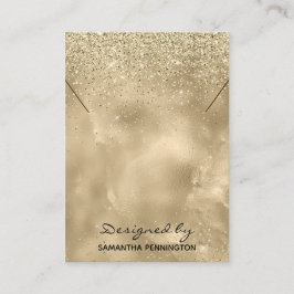 Necklace Display Champagne Gold Imitate Fossil Gli Visitenkarte