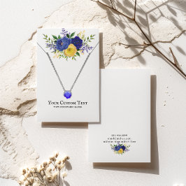 Necklace Juwelier Display Card ・ Watercolor Floral