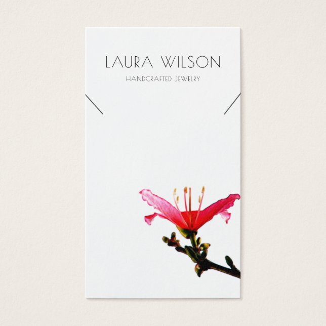 ©Necklace Juwelry Display Card ・ Blumenschlichthei (Vorderseite)