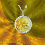 Necklace Yellow Daffodils Scripture Juwelen Versilberte Kette<br><div class="desc">Silver Plated runde Anhängerhalskette ,  mit schönen gelben Daffodien und die Schrift Psalms 136:1 "Danke an den LORD,  denn er ist gut. Seine Liebe hält für immer an." Sehen Sie sich das passende Thema in meinem Geschäft an.</div>