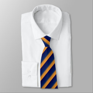 Necktie der Blauen und Orangen Stripe Mens Krawatte