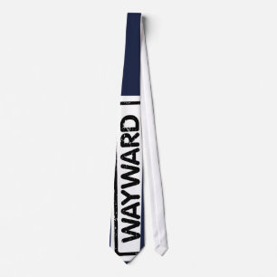Necktie mit dem Logo "White and Pink Wayward" Krawatte