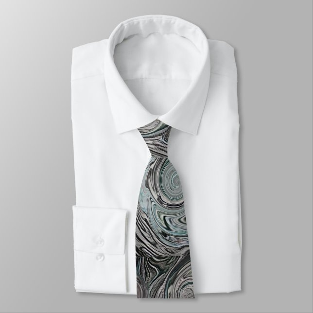 Necktie with Cool Swirls Neck Ties Krawatte (Gebunden)