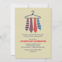 Neckties Vatertag Einladung