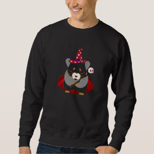 Necrohamster Necromancer Hamster Pet Wizard Roden Sweatshirt