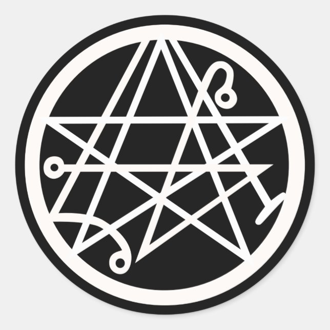 Necronomicon Classic Round Sticker (Vorderseite)