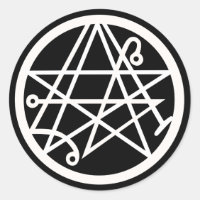 Necronomicon Classic Round Sticker