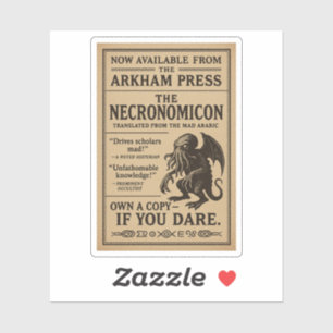 Necronomicon - Jetzt verfügbar bei Arkham Press Aufkleber