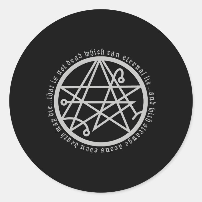 Necronomicon-Sigil des Gateways Runder Aufkleber (Vorderseite)