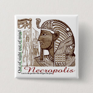 Necropolis aus den Augen aus Sinnesknopf heraus Button