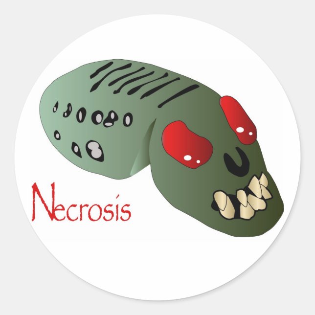 Necrosis 1 runder aufkleber (Vorderseite)