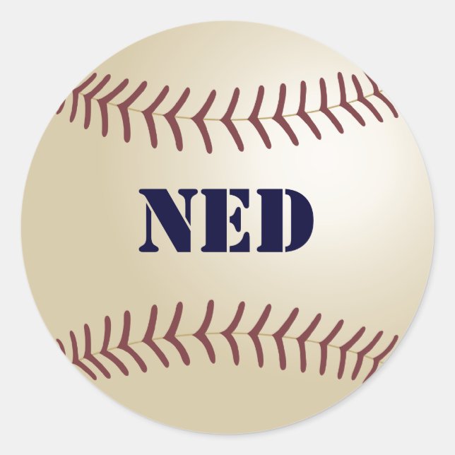 Ned Baseball Sticker / Siegel (Vorderseite)