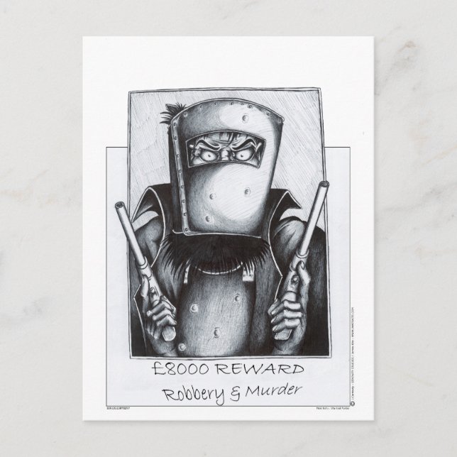 Ned Kelly (Gewollt Poster) Postkarte (Vorderseite)