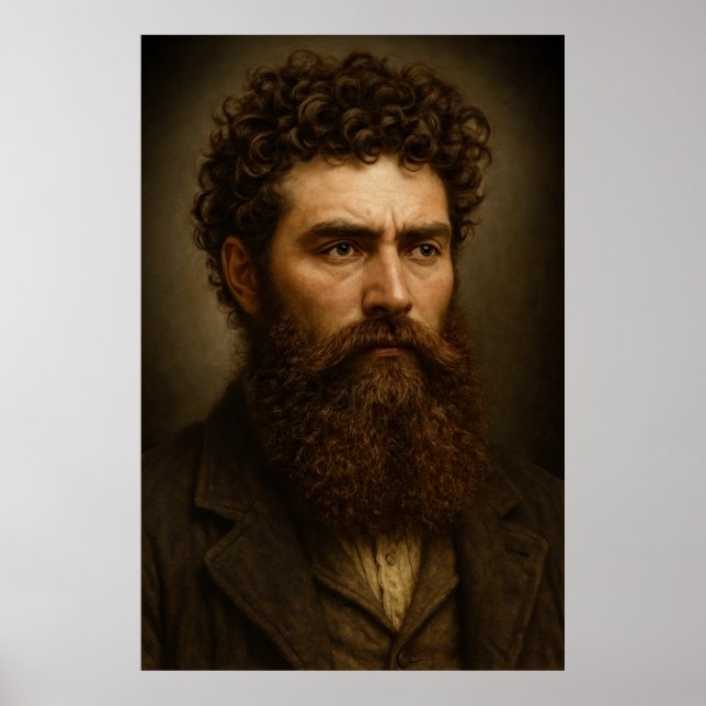 Ned Kelly Portrait Poster (Vorne)